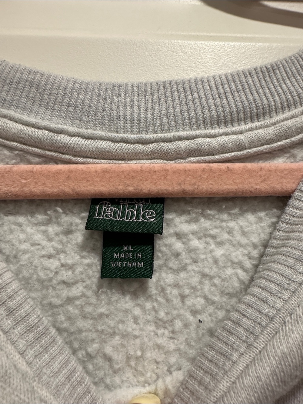 women's Light Gray Crewneck Sweatshirt - Picture 2 of 2